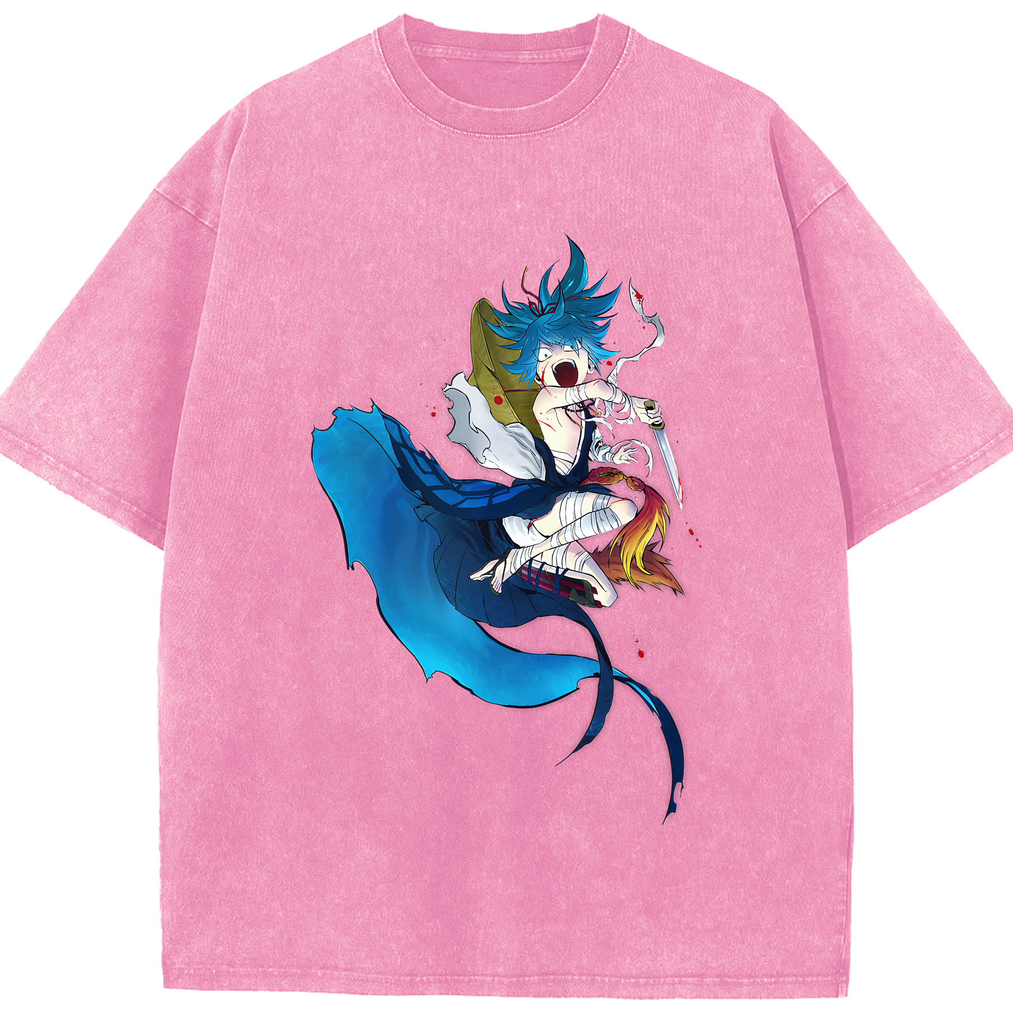 （画像用） 刀剣乱舞 Touken Ranbu 綿100% ヴィンテージ風 半袖Tシャツ（フロントプリント）